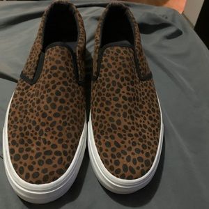 Simple Be Leopard Slip On Shoes